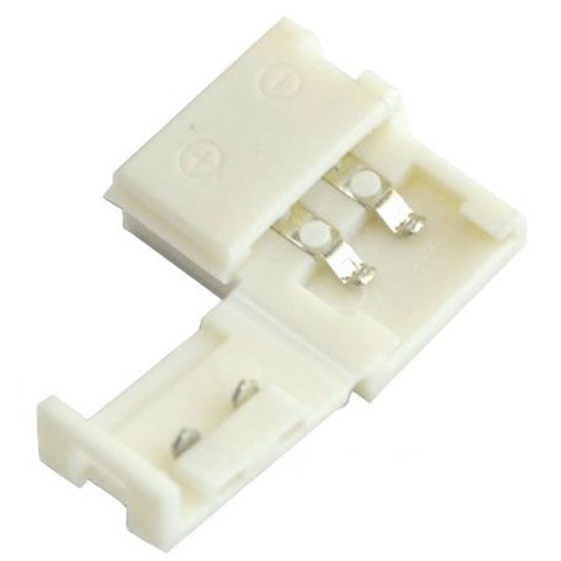 Коннектор LedEX пластик без провода для LED ленты SMD 3528, 8mm, один цвет