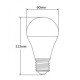 Светодиодная лампа LedEX E27 10W 950Lm 4000K 270° 220V