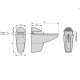 Крепление к стеклянных полок Giff Camelar L-75 H-60