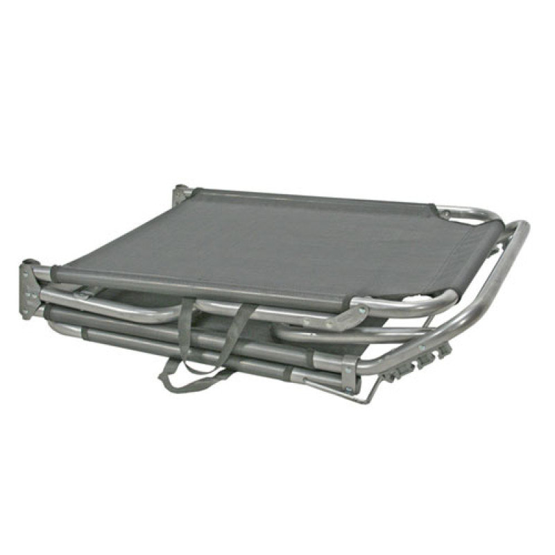 Раскладушка с каркасом из стали Trip 191x58xH28 cm grey