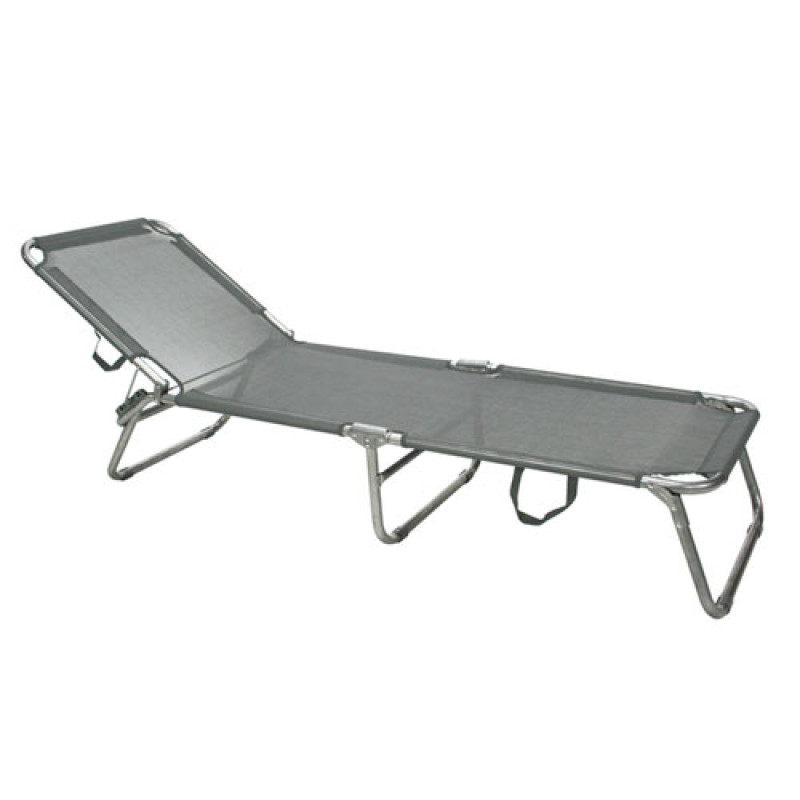 Раскладушка с каркасом из стали Trip 191x58xH28 cm grey