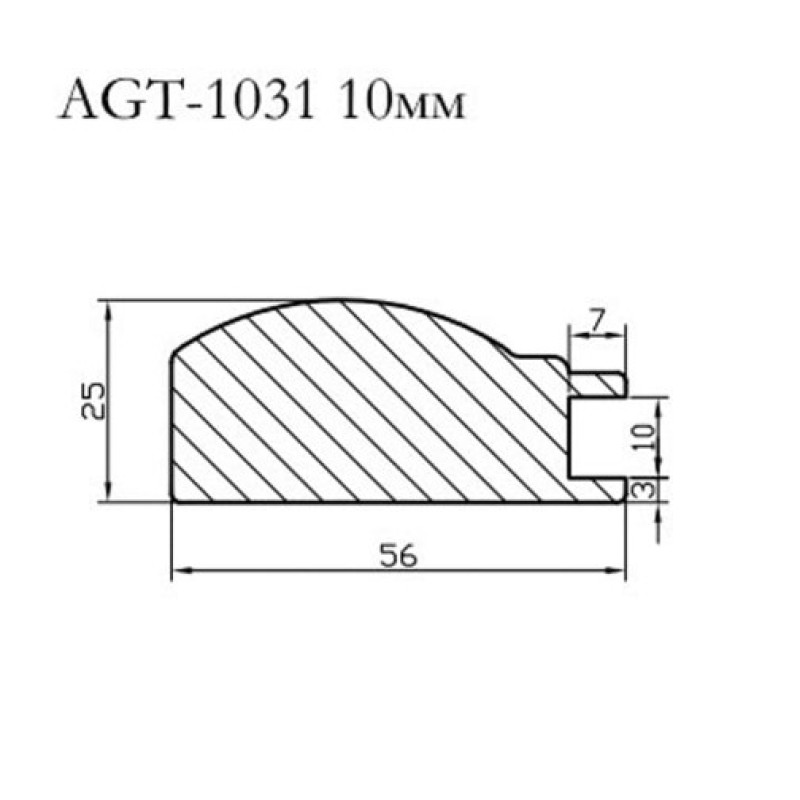МДФ профиль AGT 1031