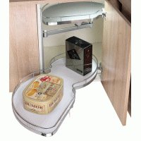 Рациональный угол левый GIFF Wing фасад 500 хром