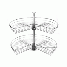 Карусель 3/4 GIFF d=750 хром (2 полки)
