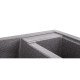 Кухонная мойка гранитная двойная Lidz 615x500/200 BLA-03