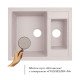 Кухонная мойка гранитная двойная Lidz 615x500/200 COL-06