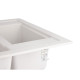 Кухонная мойка гранитная двойная Lidz 615x500/200 WHI-01