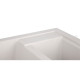 Кухонная мойка гранитная двойная Lidz 615x500/200 WHI-01