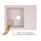 Кухонная мойка гранитная Lidz 620x435/200 COL-06