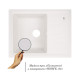 Кухонная мойка гранитная Lidz 620x435/200 WHI-01