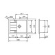 Кухонная мойка гранитная Lidz 650x500/200 MAR-07