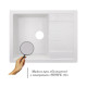 Кухонная мойка гранитная Lidz 650x500/200 WHI-01