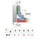 Петля внутренняя Linken System A110 (с медью)