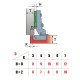 Петля накладная Linken System A110 без пружины TL (с медью)