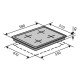 Варочная поверхность газовая Ventolux HG640 B2 S (WH)