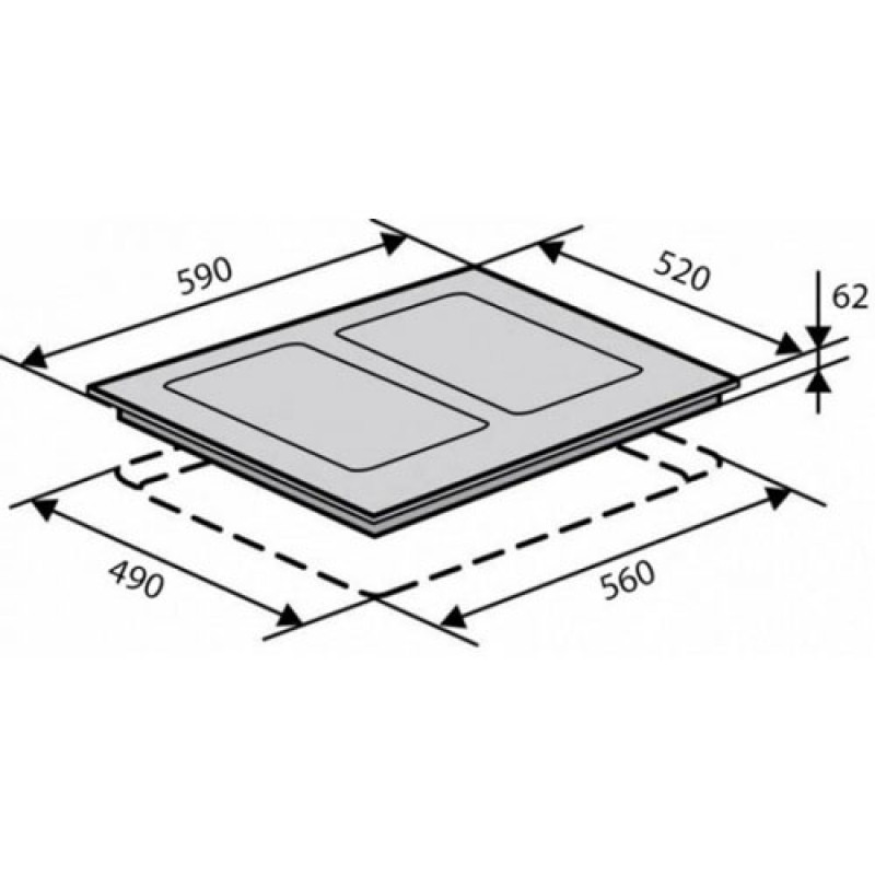 Варочная поверхность индукционная Ventolux VI 65 FZ TC