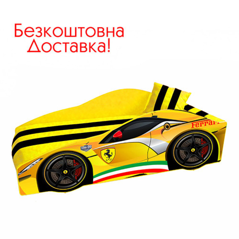 Детская кровать Элит Е (матрас+мягкий спойлер+подушка+ящик)