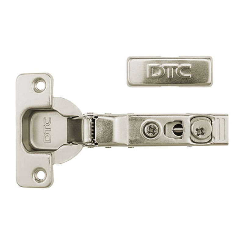 Петля полунакладная DTC с доводчиком+декоративная накладка C85B6A6H+S10HH SNAP-ON