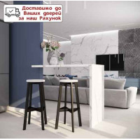 Барный cтул Флай + экокожа Прозрачный лак