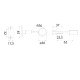Крепление R-50A/R (Держатель трубы торцевой регулируемый) Хром 