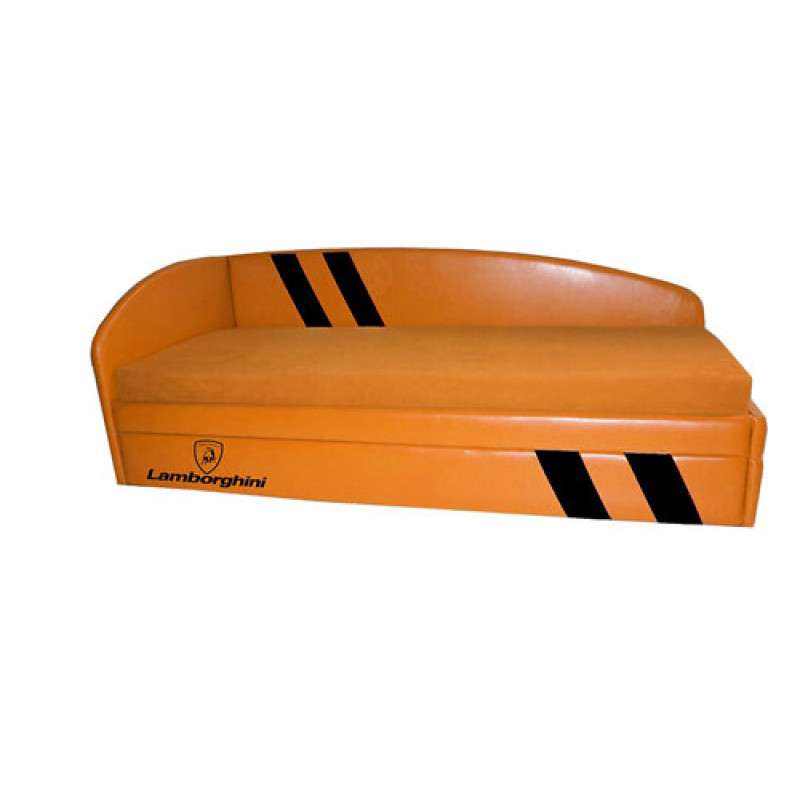 Детская кровать-диван серия "Гранд лайт" спальное место сделано из ламелей на металлическом каркасе без выездного ящика