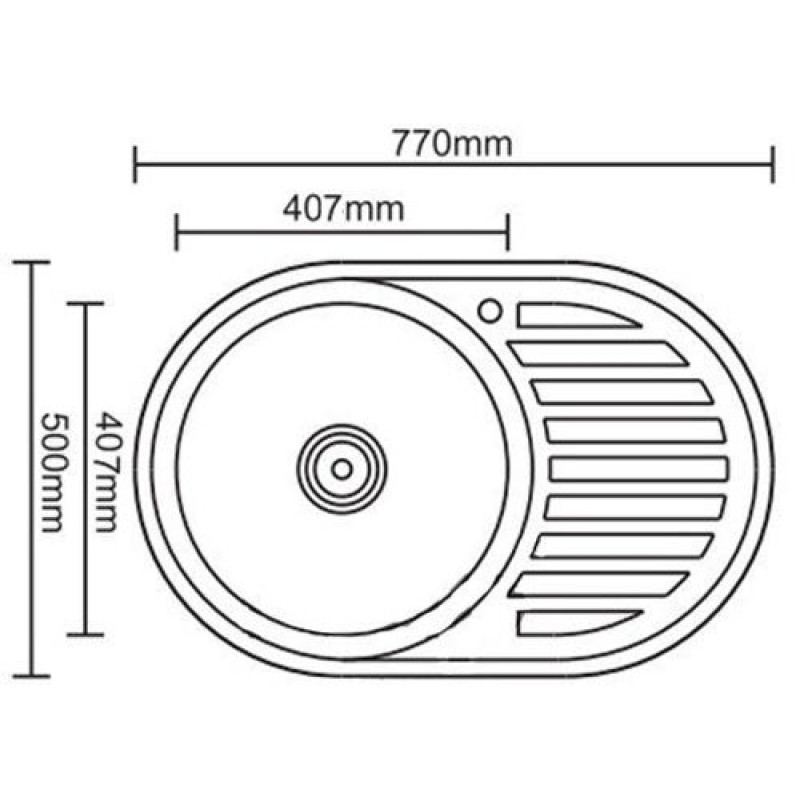 Кухонная мойка Kraft SD7750 Декор