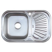 Кухонная мойка Kraft закругленная 78x48 0.8/180 Decor