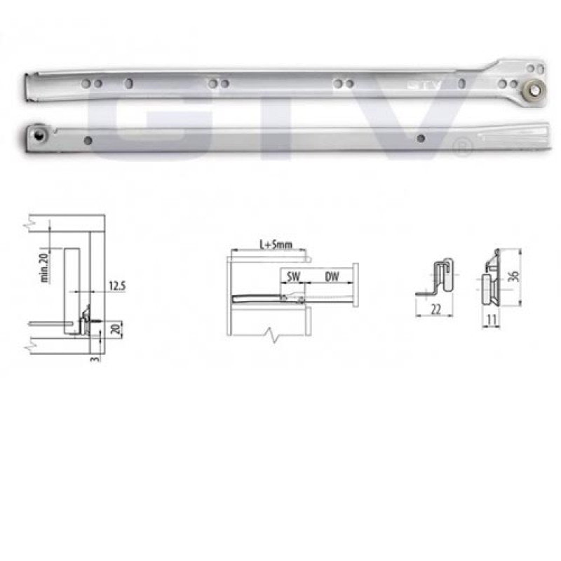 Роликовая направляющая PR-1000 GTV