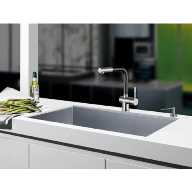 Смеситель Blue Water Corsa- inox czarny mat